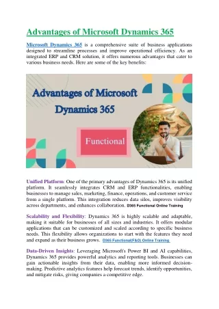 Microsoft Dynamics 365 Functional Training in Hyderabad | Visualpath