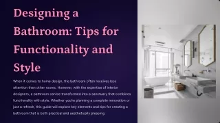 Designing a Bathroom_ Tips for Functionality and Style