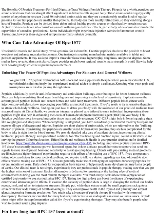 Unveiling The Power Of Peptides For Rapid & Reliable Recovery: An Informative Gu