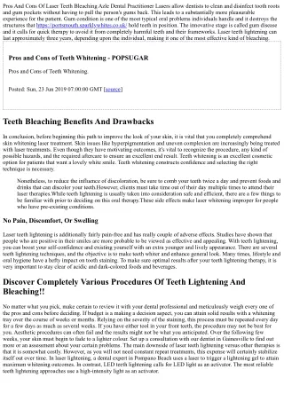 Teeth Whitening-advantages & Downsides