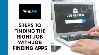 Steps to Finding the Right Job with Job Finding Apps