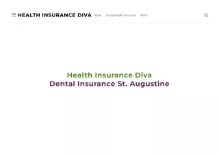 Affordable Dental Insurance in St. Augustine