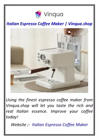 Italian Espresso Coffee Maker  Vinqua.shop