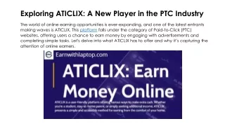 How to earn from ATICLIX as a freelancer