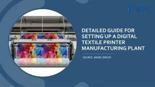 Setting Up a Digital Textile Printer Manufacturing Unit PDF