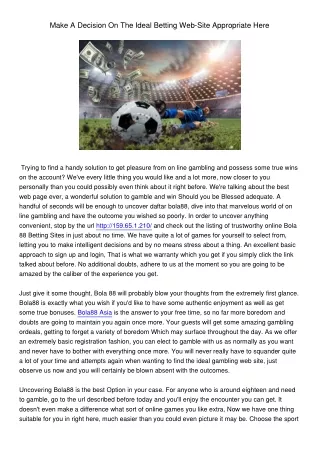 MakeADecisionOnTheIdealBettingWeb-SiteAppropriateHere