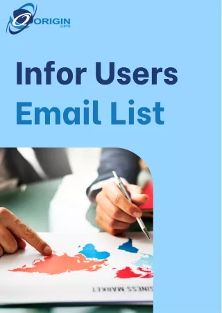 Access a comprehensive Infor User Email List for targeted marketing