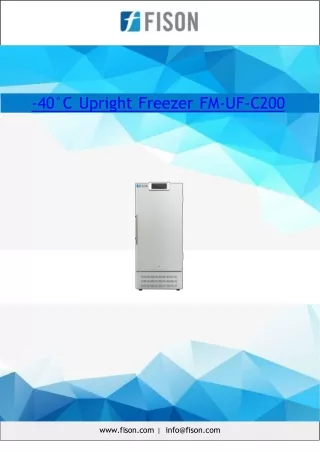 -40°C Upright Freezer 280L