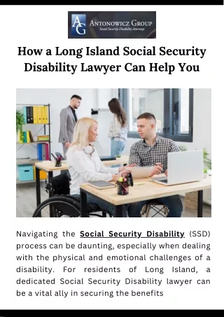 How a Long Island Social Security Disability Lawyer Can Help You