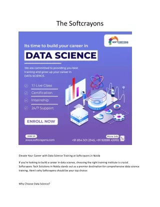 data science training in noida