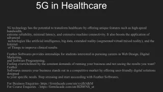 5G in Healthcare