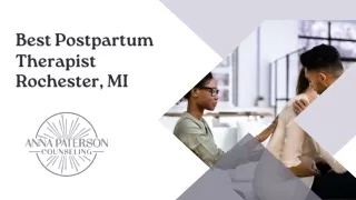 Best Postpartum Therapist Rochester, MI