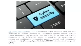 ISO 27001 Certification