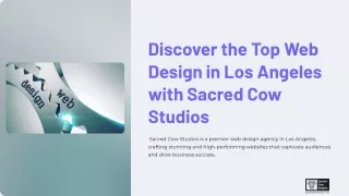 Discover the Top Web Design in Los Angeles with Sacred Cow Studios