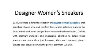 Designer Women's Sneakers