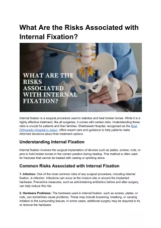 What Are the Risks Associated with Internal Fixation_