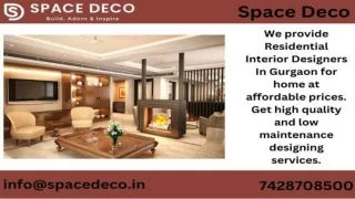 Residential Interior Designers In Gurgaon