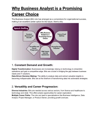 The Business Analyst (BA) role has emerged as a cornerstone for organizational success, making it an excellent career op