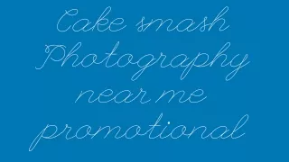 Cake smash Photography near me promotional
