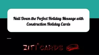 Nail Down the Perfect Holiday Message with Construction Holiday Cards