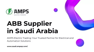 ABB Supplier in Saudi Arabia | AMPS Electric Trading.pdf