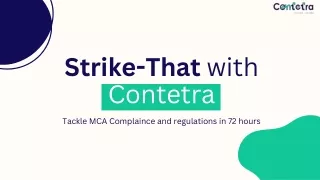 Contetra's 'Strike-That' Service Finds MCA Struck off Companies