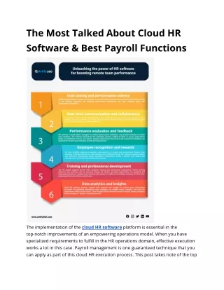 The Most Talked About Cloud HR Software & Best Payroll Functions