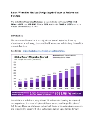 Smart Wearables Market_ Navigating the Future of Fashion and Function