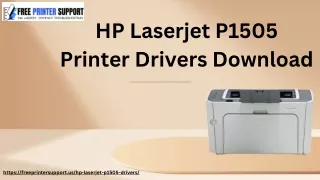 HP Laserjet P1505 Printer Drivers – Download