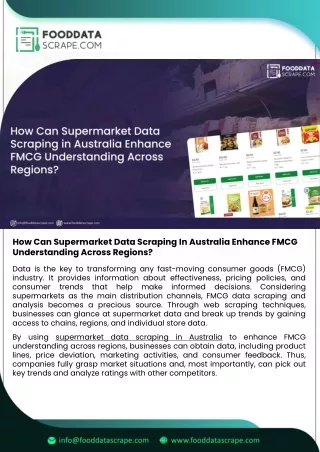 How Can Supermarket Data Scraping in Australia Enhance FMCG Understanding Across
