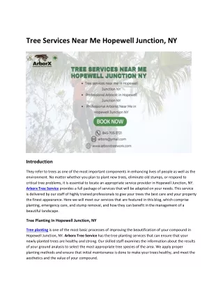 Tree Services Near Me Hopewell Junction