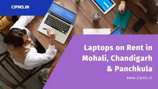 Laptops on Rent in Chandigarh