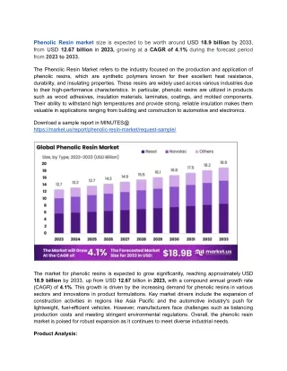 Phenolic Resin Market Expansion Fueled by Innovations and Rising Demand for Ligh