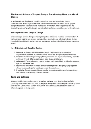 "Mastering Graphic Design: Essential Skills and Creative Techniques"