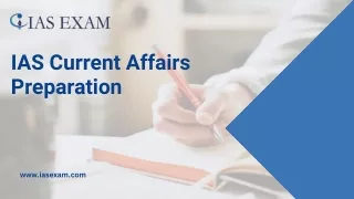 IAS Current Affairs Preparation