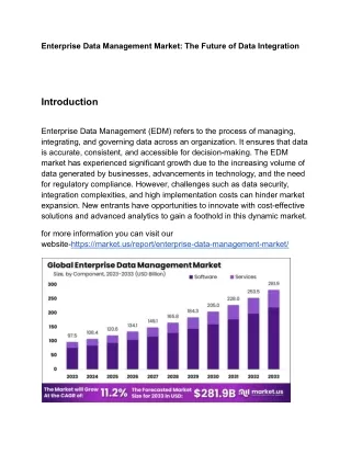 Enterprise Data Management Market: Transformative Technologies