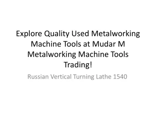 Used Russian Vertical Turning Lathe 1540..