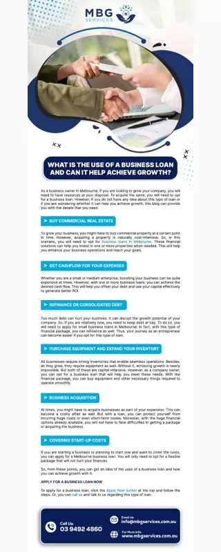 What is the Use of a Business Loan and Can It Help Achieve Growth?