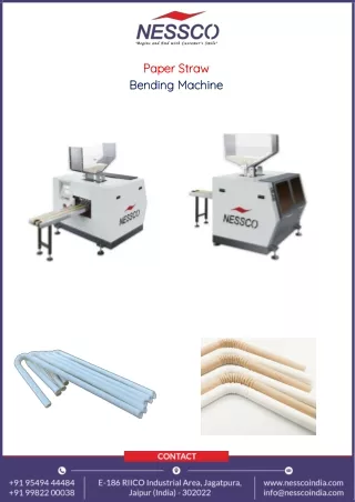 Innovative Mechanisms for Bending Paper Straw Machine | PDF