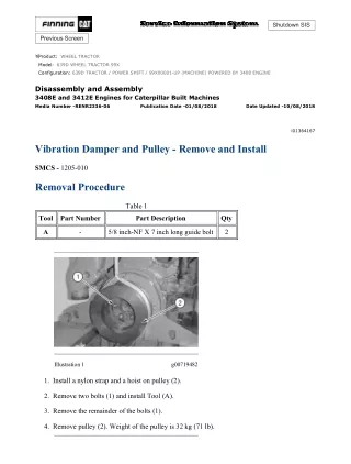 Caterpillar Cat 639D WHEEL TRACTOR (Prefix 99X) Service Repair Manual (99X00001 and up)