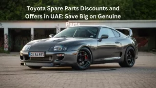 Toyota Spare Parts Discounts and Offers in UAE