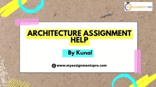 Architecture Assignment Help