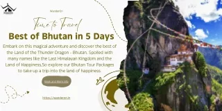 Best of Bhutan in 5 Days