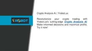 Crypto Analysis Ai  Yrobot.us