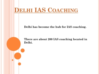 Delhi IAS Coaching