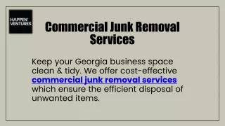 Commercial Junk Removal Services