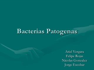 Bacterias Patogenas