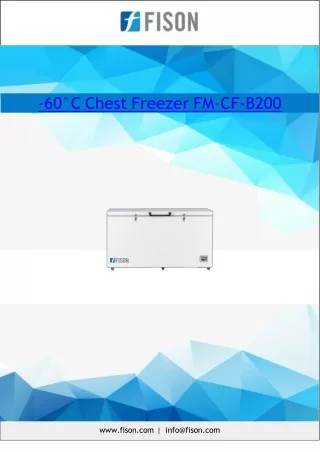 -60°C Chest Freezer 465 L