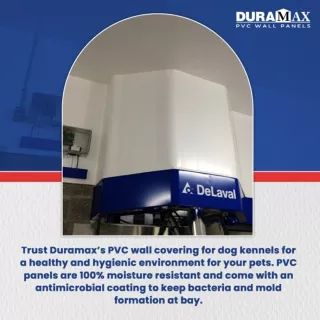 Trust only Duramax dog kennel walls for a hygienic environment