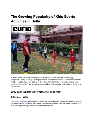 Kids Sports Activities